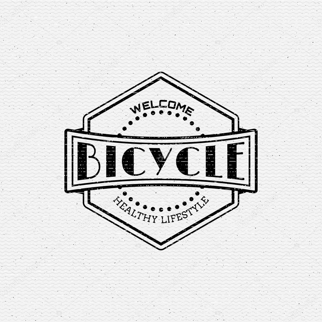 Bicycle badges logos and labels for any use, isolated. It can be used to design a sports club, clothing as prints sales
