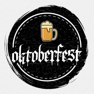 Bira Festivali Oktoberfest logolar ve etiketleri herhangi bir kullanım için rozetleri