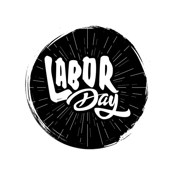 Labor day badges labels for any use. — Stock Vector
