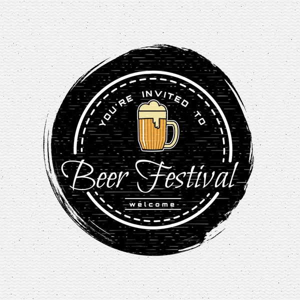 Emblemas de festival de cerveja logotipos e rótulos para qualquer uso —  Vetores de Stock