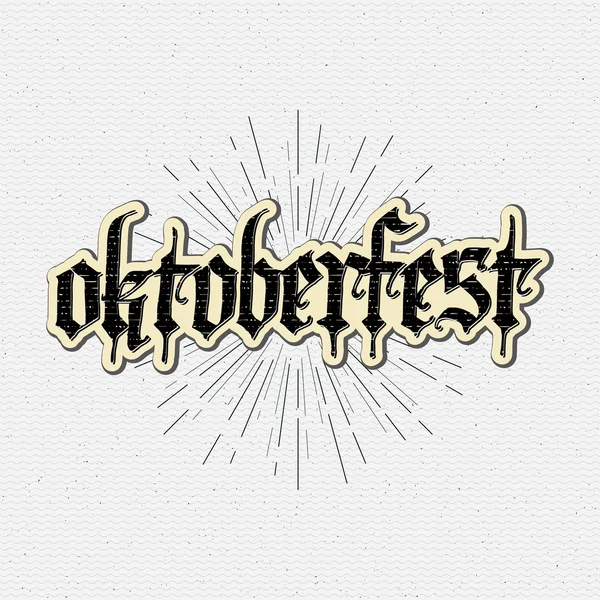 Beer festival Oktoberfest badges logos and labels for any use — Stock Vector