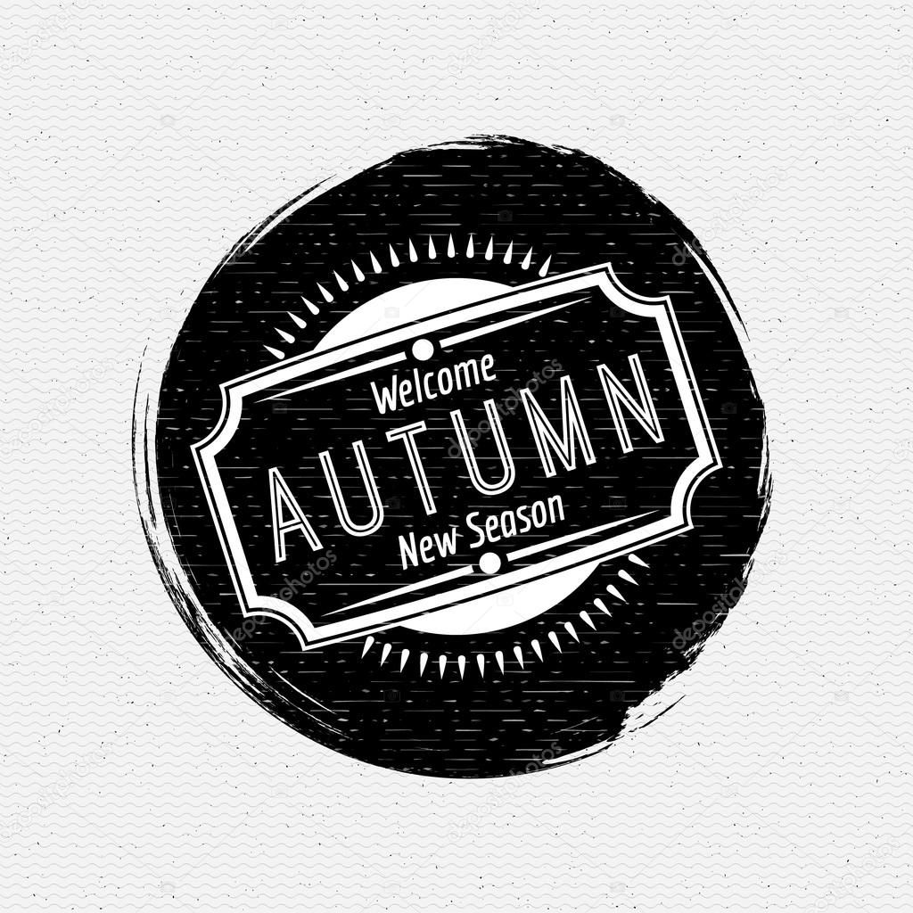 Autumn badges logos and labels can be used to design packages of goods during autumn sales