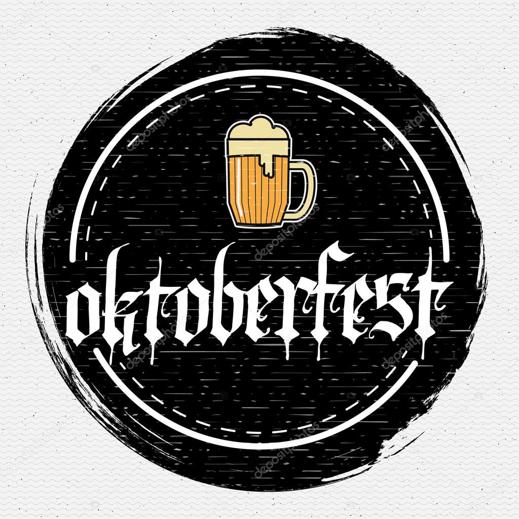 Oktoberfest badges logos and labels for any use, logo templates and design elements for beer house, bar, pub, brewing company, brewery, tavern, restaurant