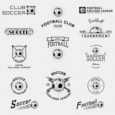 Football, Soccer badges logos and labels for any use