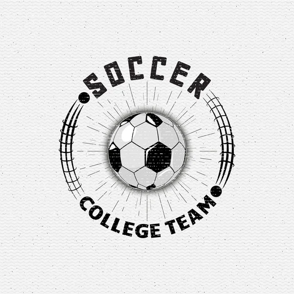 Football, Soccer lencana logo dan label untuk penggunaan apapun - Stok Vektor