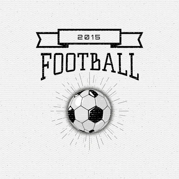 Football, Soccer lencana logo dan label untuk penggunaan apapun - Stok Vektor