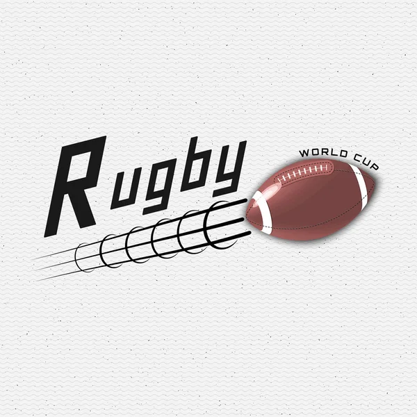 Insignes de rugby logos et étiquettes pour toute utilisation — Image vectorielle