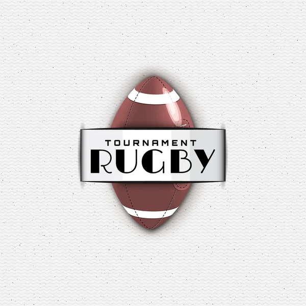 Emblemas de rugby logotipos e rótulos para qualquer uso — Vetor de Stock