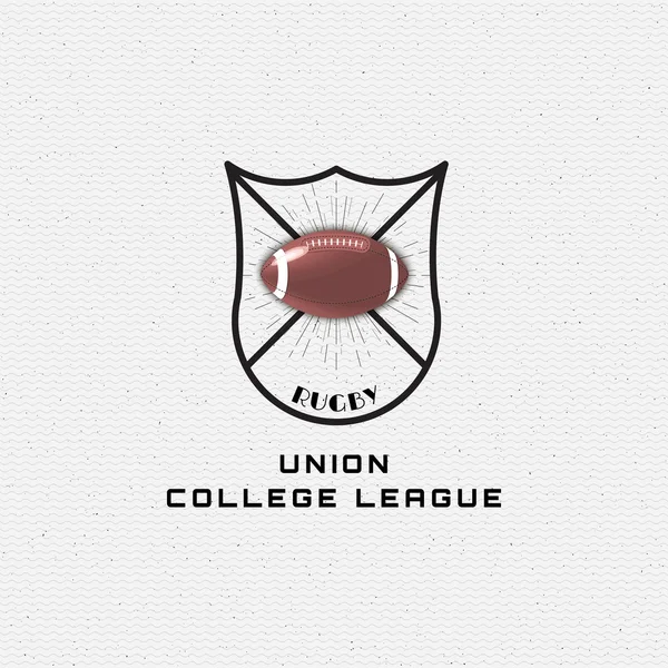 Rugby  badges logos and labels for any use — Stock vektor