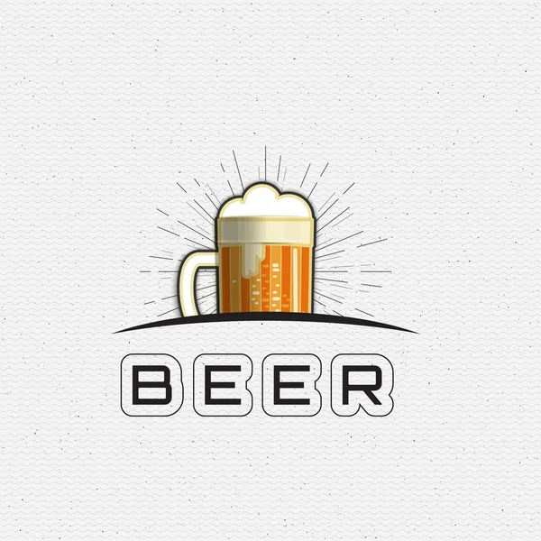 Beer festival badges logos and labels for any use — Stock Vector