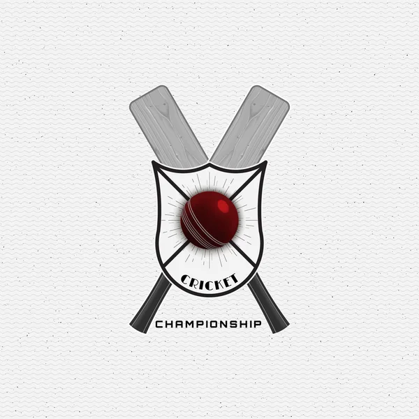 Insignes de cricket logos et étiquettes pour toute utilisation — Image vectorielle