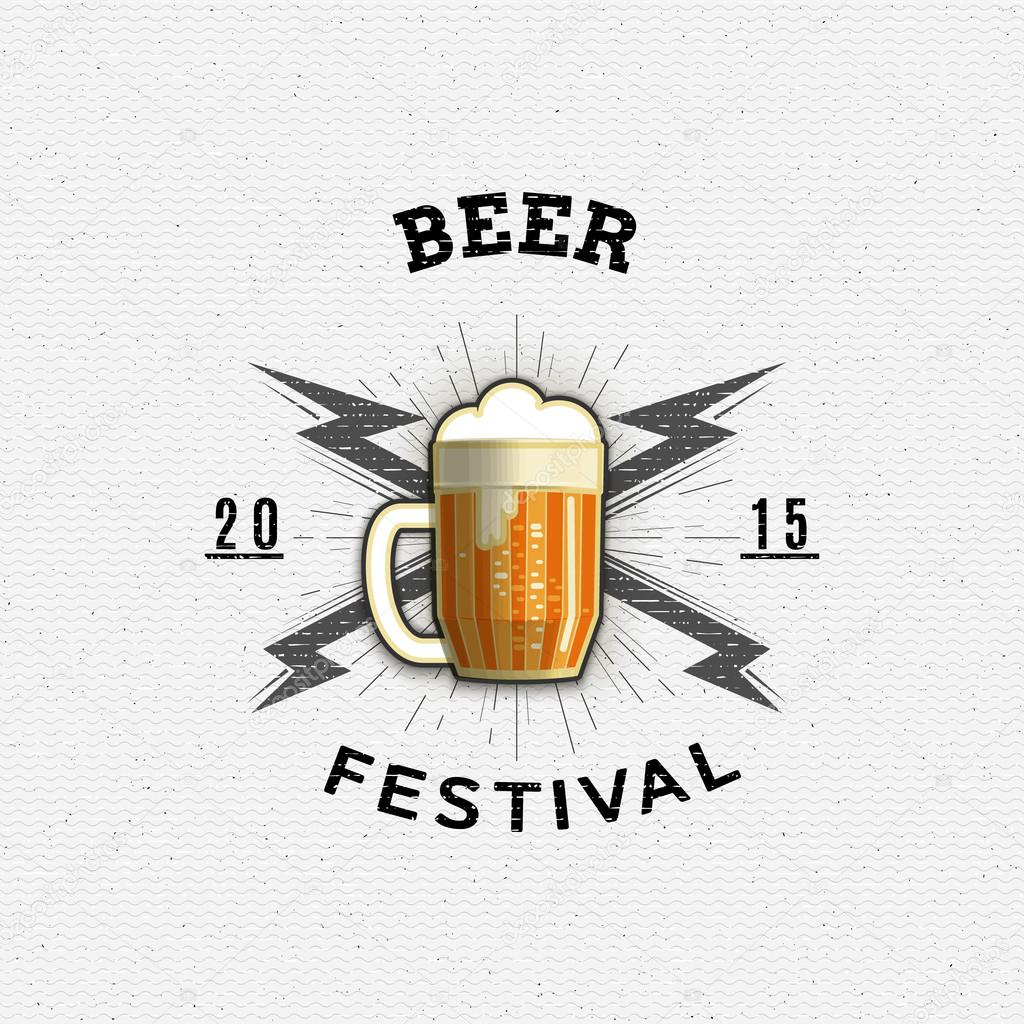 Beer festival badges logos and labels for any use, logo templates and design elements for beer house, bar, pub, brewing company, brewery, tavern, restaurant