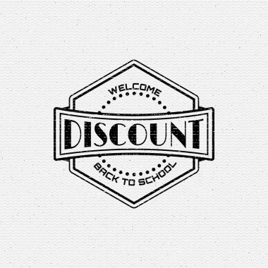 Okula geri logolar rozetleri ve herhangi bir kullanım için etiketleri