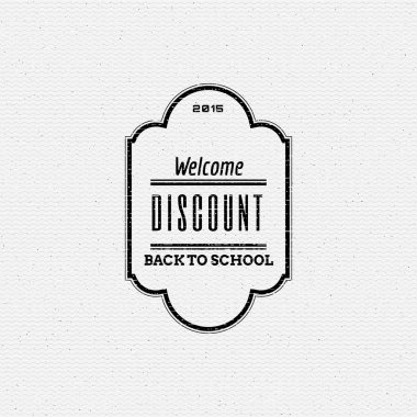 Okula geri logolar rozetleri ve herhangi bir kullanım için etiketleri