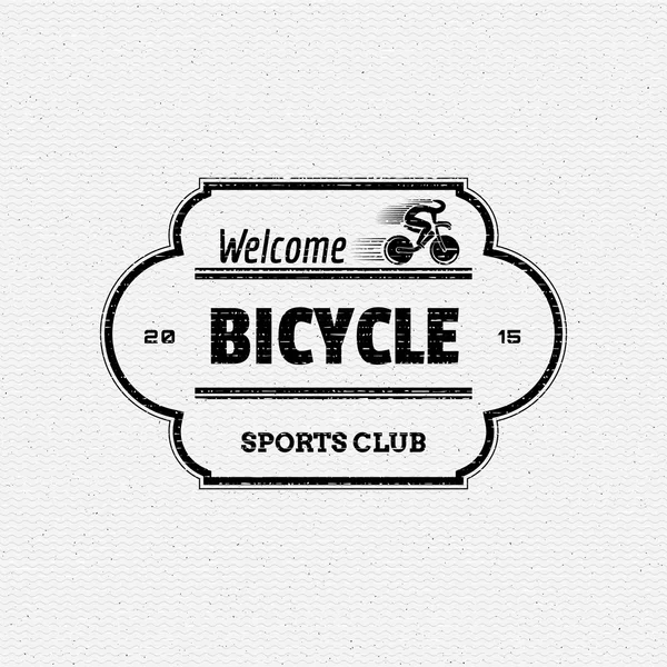 Odznaki logo i etykiety na każde użycie rowerów. — Zdjęcie stockowe