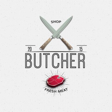 Meat store badges logos and labels for any use