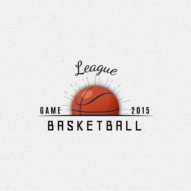 Basketbol logolar rozetleri ve herhangi bir kullanım için etiketleri
