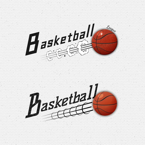 Basketballabzeichen Logos und Etiketten für jede Verwendung — Stockvektor