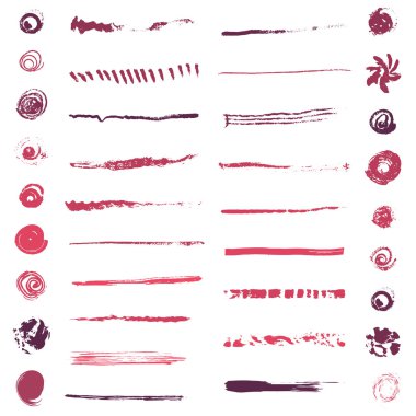 Vektör hat fırça noktalar