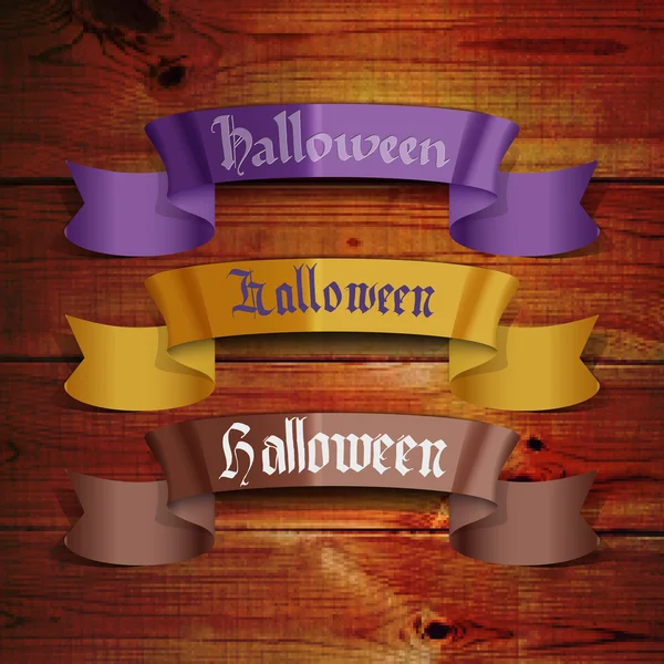 Logotipos y etiquetas de insignias de Halloween felices para cualquier uso — Vector de stock