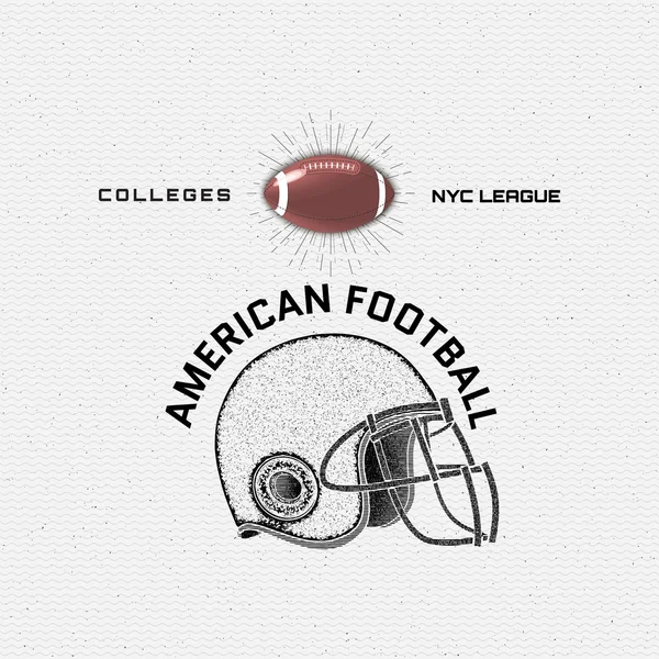 Amerikanfotboll emblem logotyper och etiketter för användning — Stock vektor