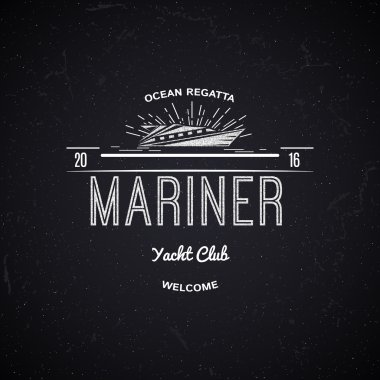 Yat Kulübü logoları rozetleri ve herhangi bir kullanım için etiketleri