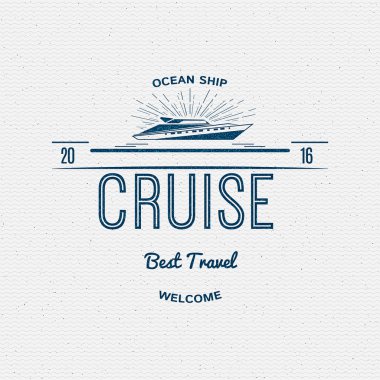 Cruise best travel insignia  and labels for any use