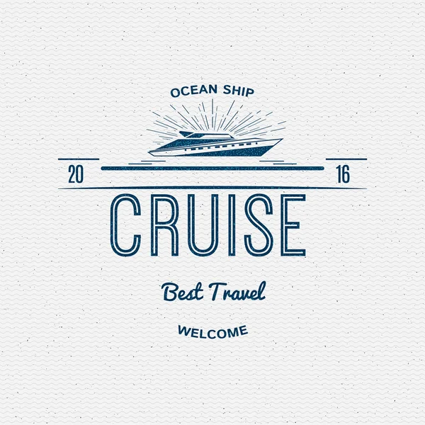 Cruise best travel insignia  and labels for any use — 스톡 벡터