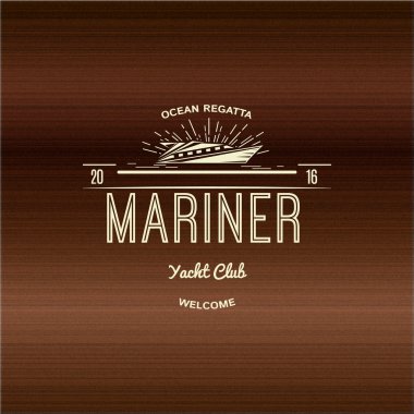 Mariner Yacht club badges logos and labels for any use