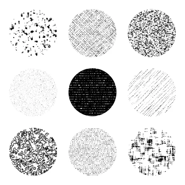 Conjunto de diferentes texturas grunge — Vector de stock