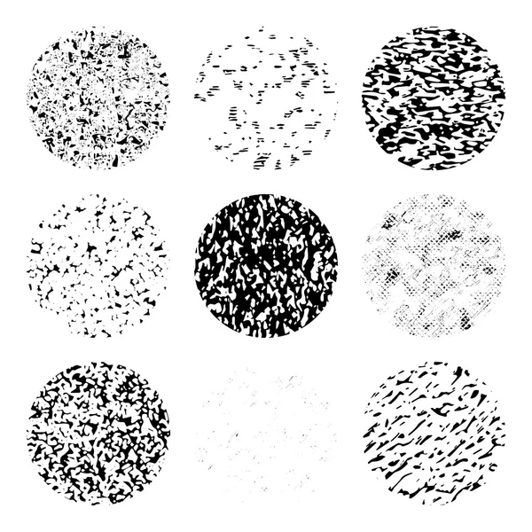 異なるグランジ テクスチャのセット — ストックベクタ