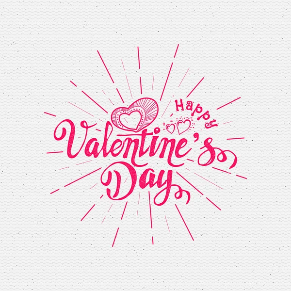 Happy Valentijnsdag belettering opties — Stockvector