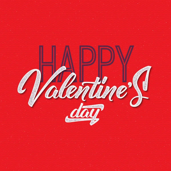 Valentines day - kalligrafie typografie groet — Stockvector