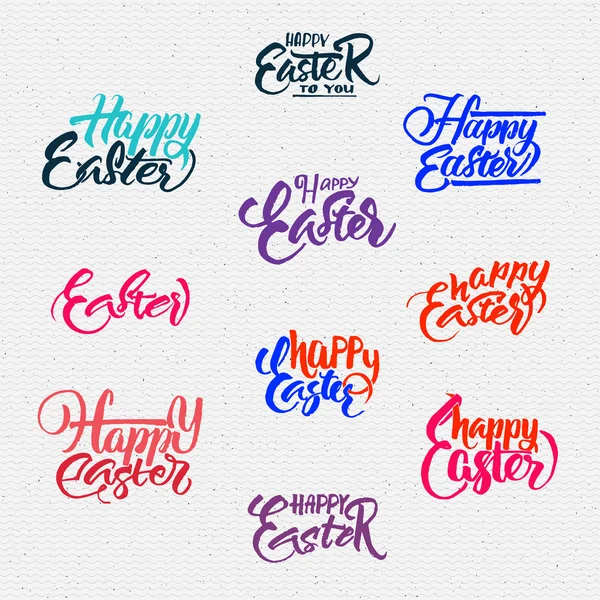 Joyeuse Pâques - typographie calligraphique lettrage — Image vectorielle