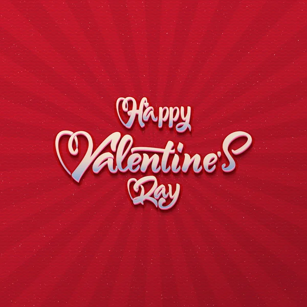 Día de San Valentín - saludo tipografía caligrafía — Vector de stock