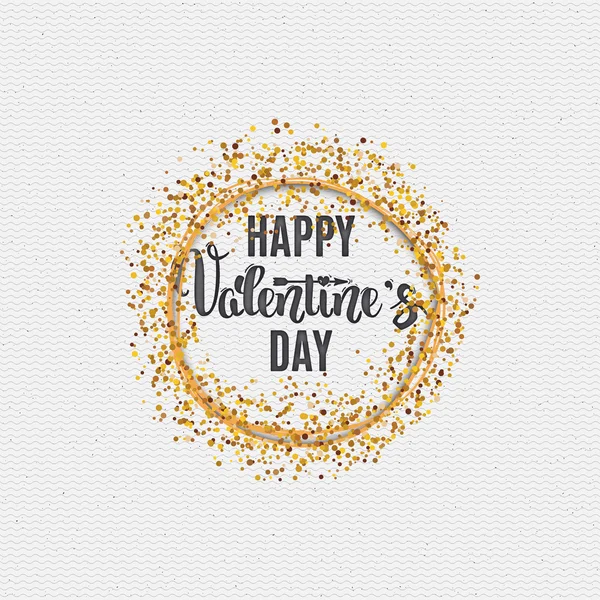 Valentines day - calligraphy typography badge It can be used for postcards, posters, presentations — 图库矢量图片