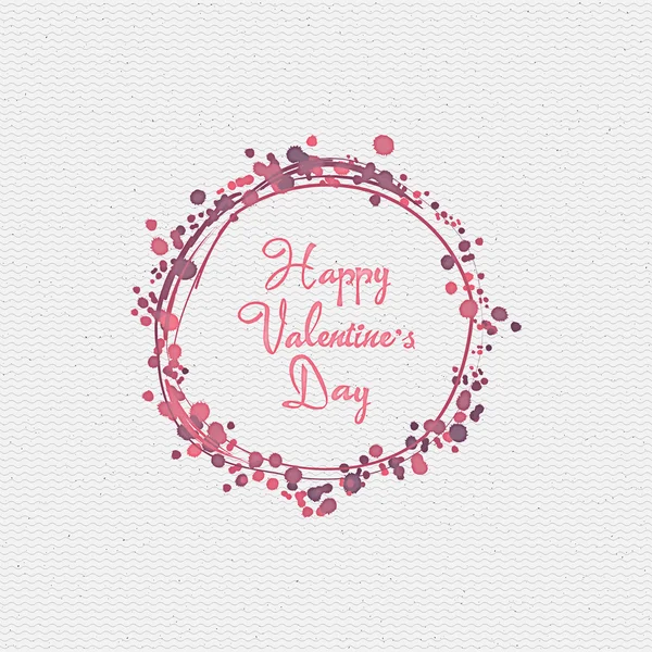 Valentines day - calligraphy typography badge It can be used for postcards, posters, presentations — ストックベクタ