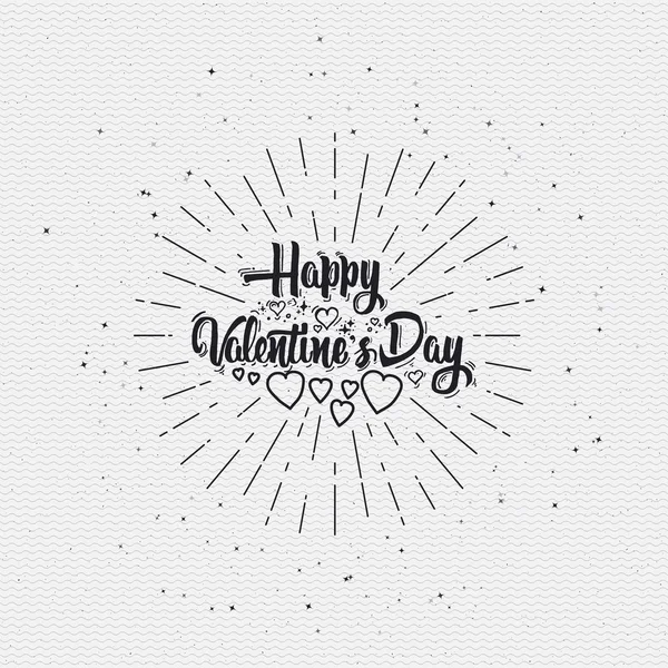 Valentines day - calligraphy typography badge It can be used for postcards, posters, presentations — Wektor stockowy