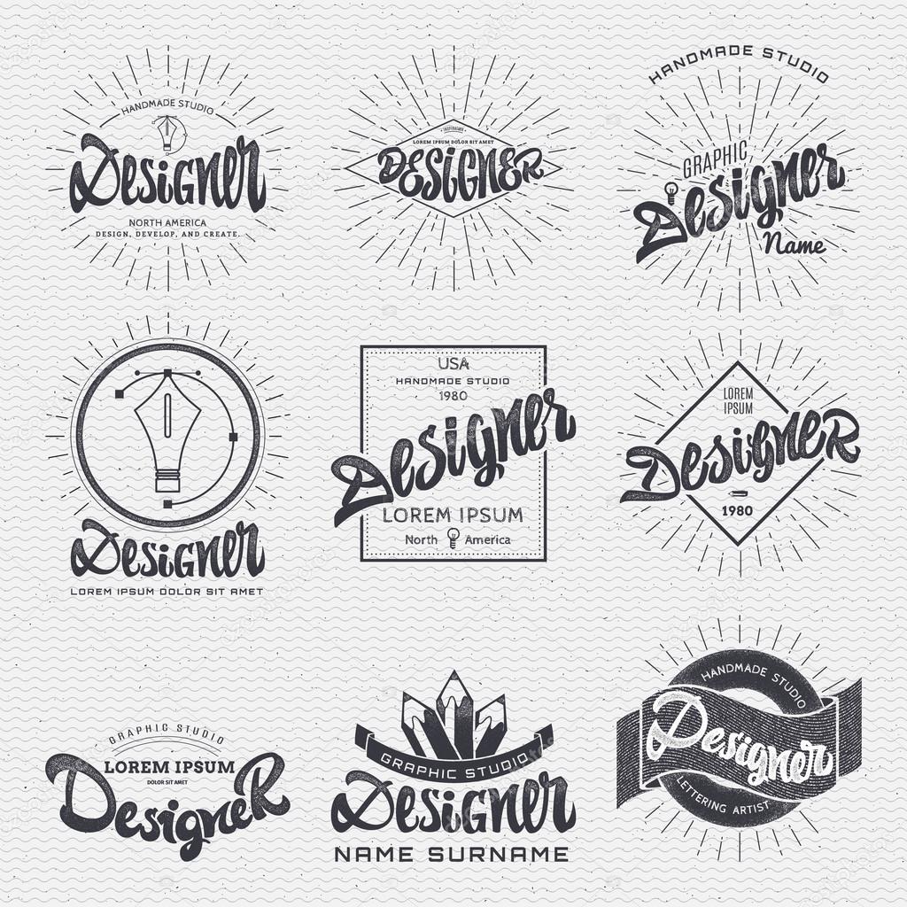 Designer - Insignia sticker can be used as a finished logo, or design, corporate identity presentation
