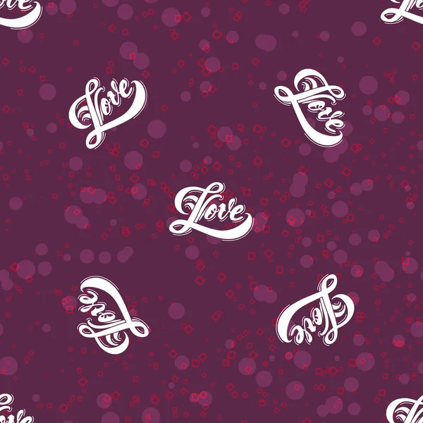 Seamless pattern, love heart can be used for wrapping paper, fabric and design — Stock Vector