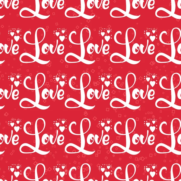 Naadloze patroon, liefde hart kan worden gebruikt voor het verpakken van papier, stof en ontwerp — Stockvector