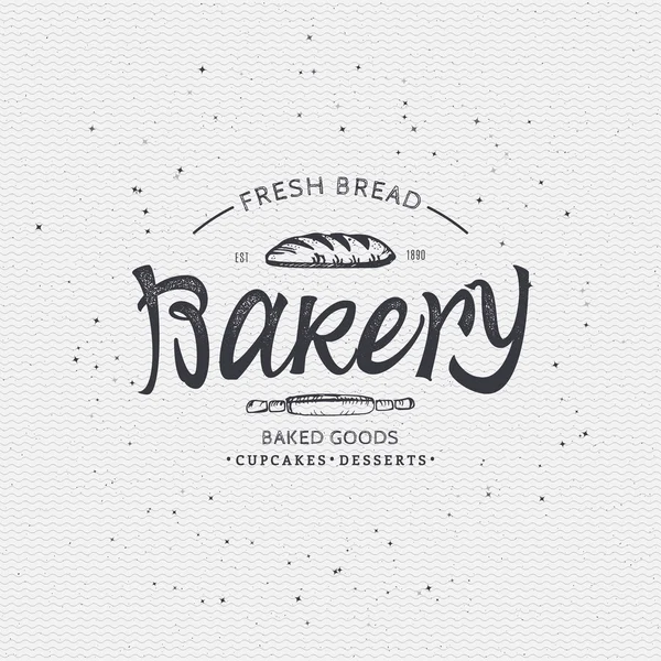Bakery. Handwritten inscription. Hand drawn calligraphy lettering  typography badge. It can be used for signage, logos, branding, product launches — Stock Vector