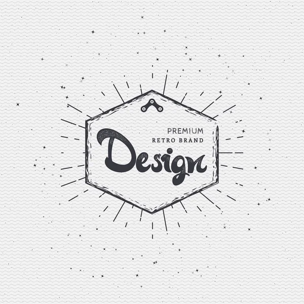 Designer - Stiker lencana dapat digunakan sebagai logo, desain, presentasi identitas perusahaan - Stok Vektor