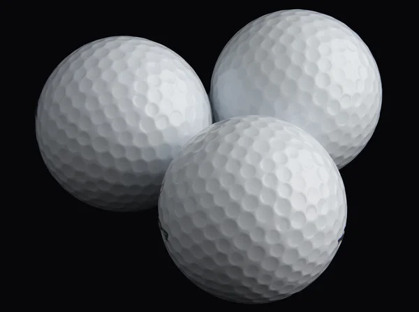 Tre palline da golf — Foto Stock