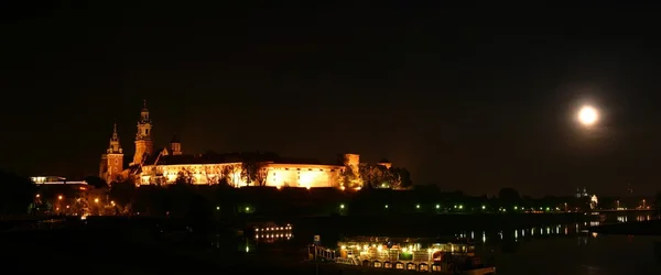 Wawel-Burg bei Nacht — Stockfoto