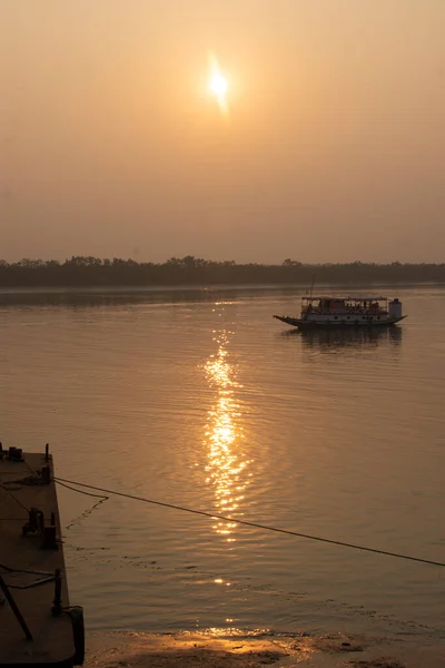 Vervoer Water Het Nationale Park Sundarban — Stockfoto