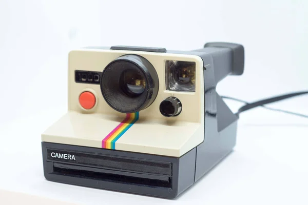 Στιγμιαία Κάμερα Λευκό Φόντο — Φωτογραφία Αρχείου