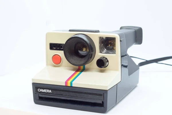 instant camera with white background