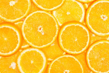 Turuncu meyve desenli kompozisyon. Yaz sağlıklı gıda geçmişi.