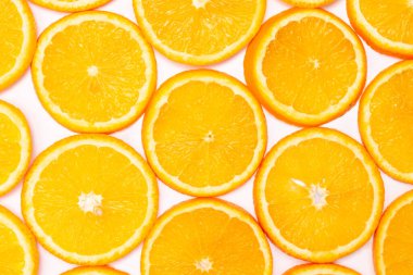 Turuncu meyve desenli kompozisyon. Yaz sağlıklı gıda geçmişi.